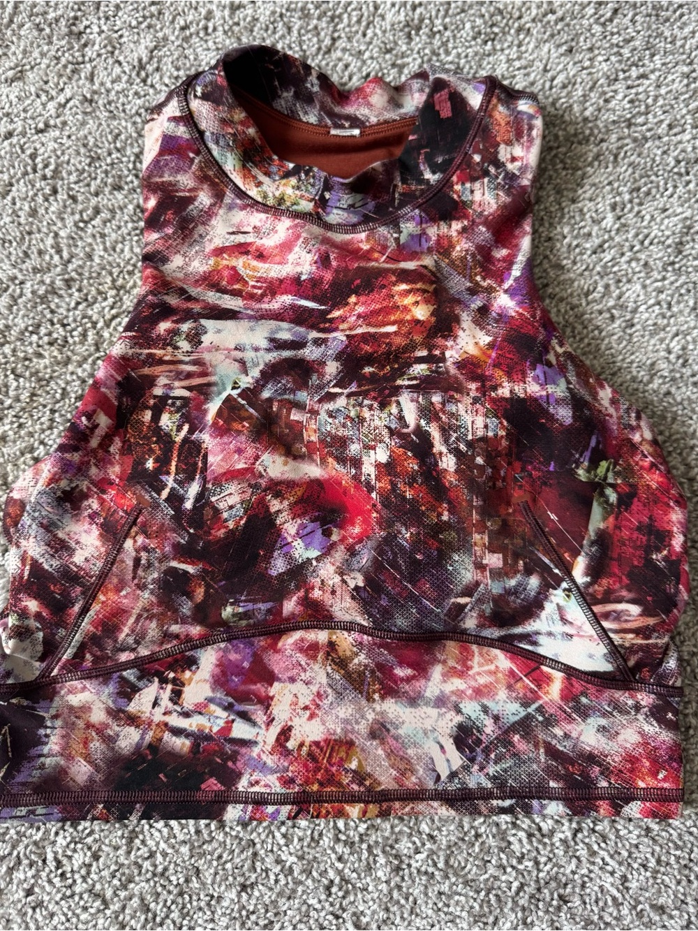 Lululemon Everlux and Mesh Cropped Tank